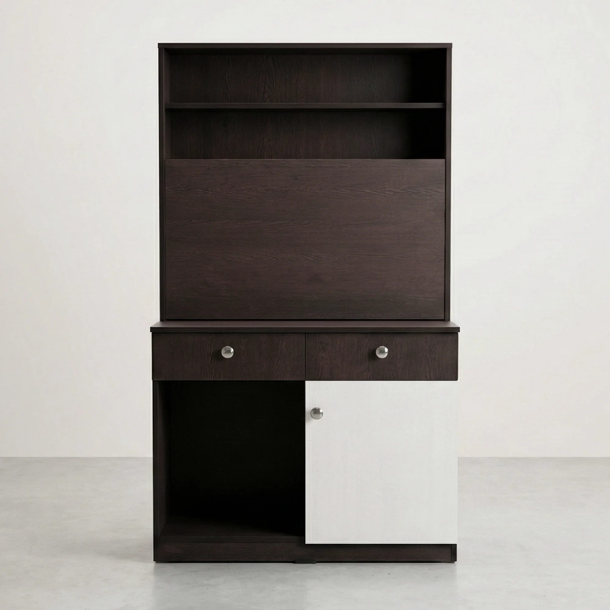 Astra StudyHub Study Table | Wenge & White Desk with Storage