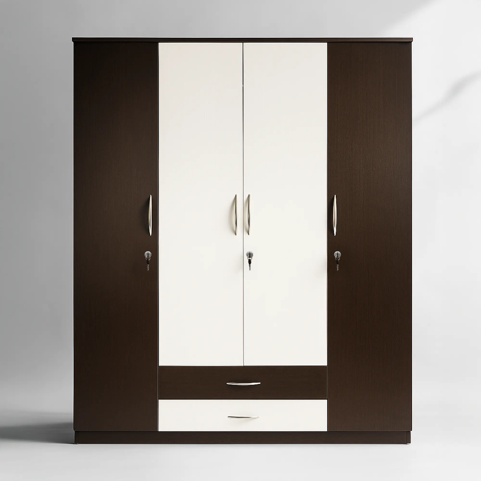 IvoryEdge 4 Door Wardrobe | Wenge & Ivory Wardrobe
