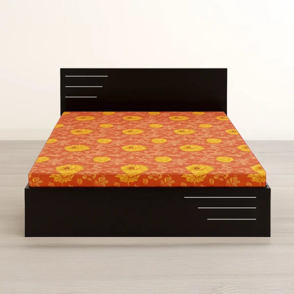 NoirLine Panel Bed | Dark Wenge Modern Bed Design