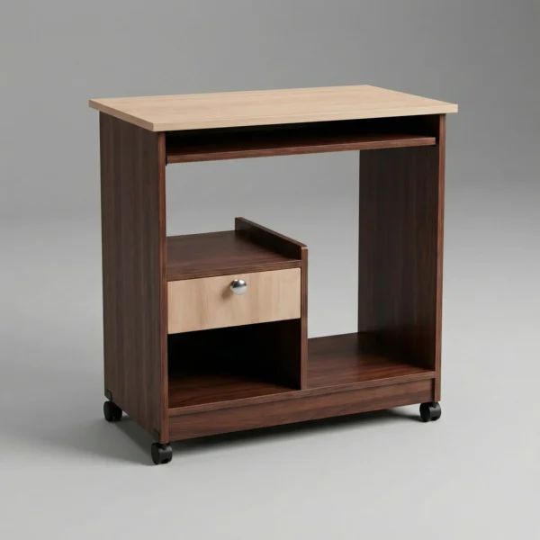 Pixel GlidePro Computer Table | Compact Desk with Wheels