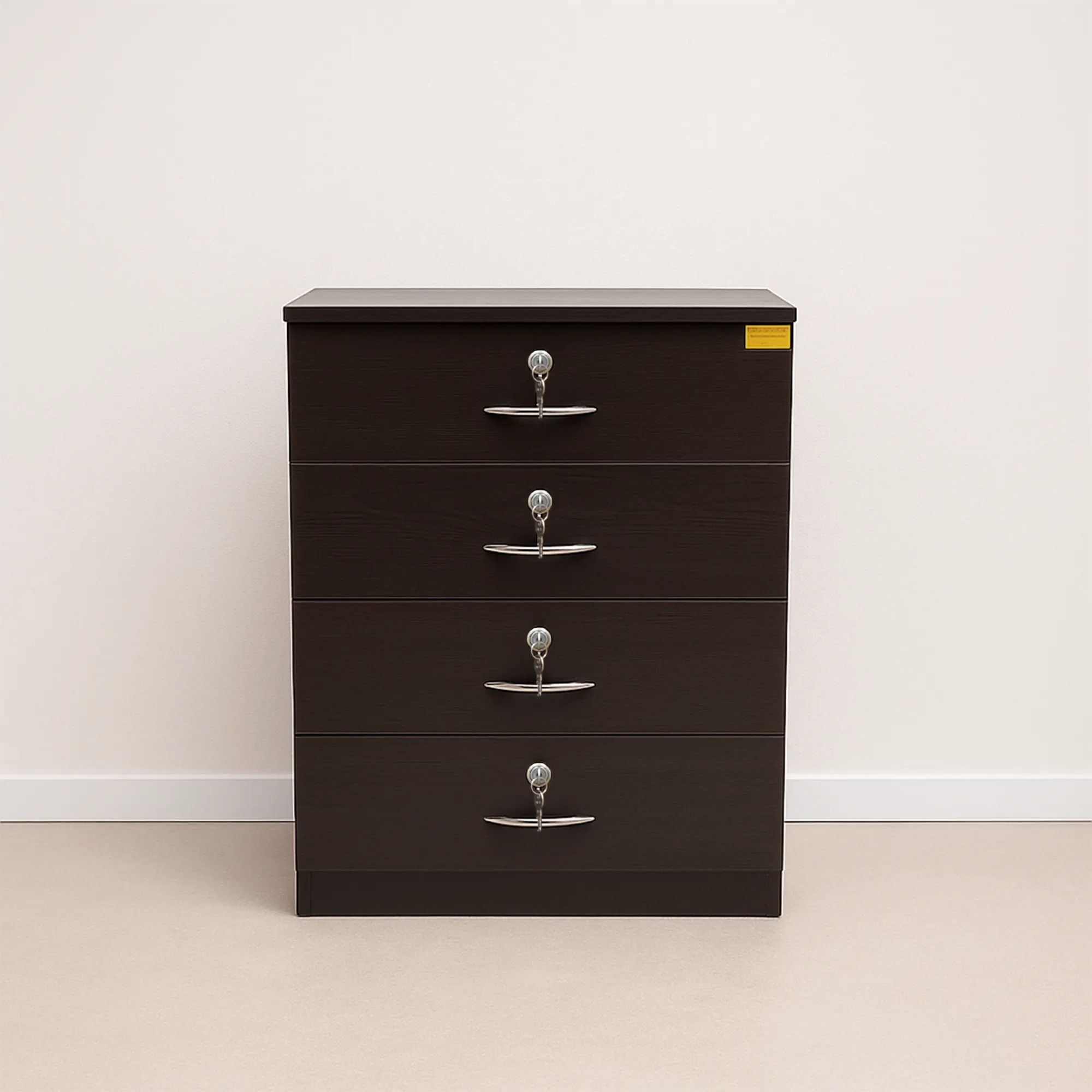 Veyron QuadLock Crockery Unit | Dark Wenge Drawer Storage Cabinet