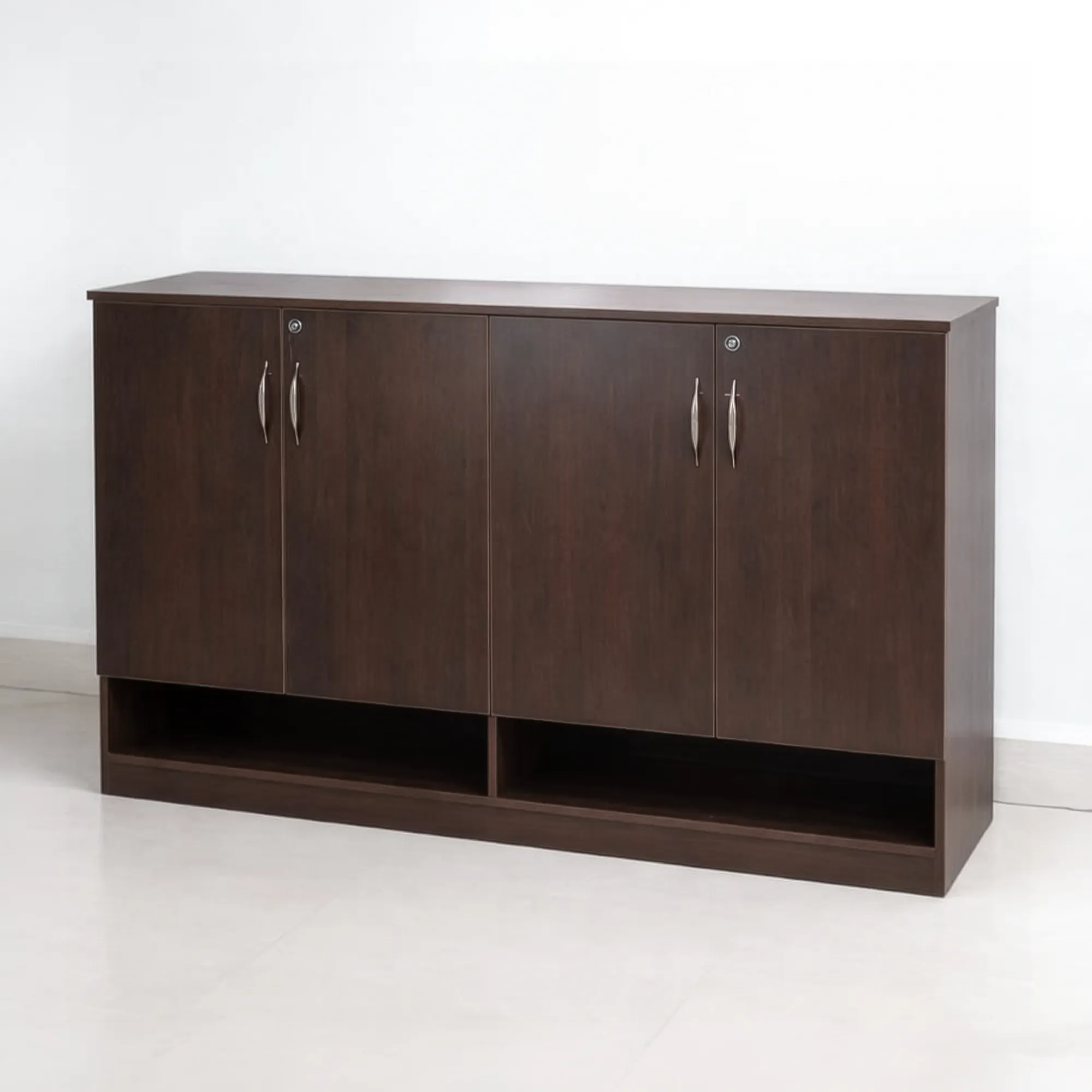 Wenge QuadStore Shoe Rack | Dark Walnut Shoe Cabinet