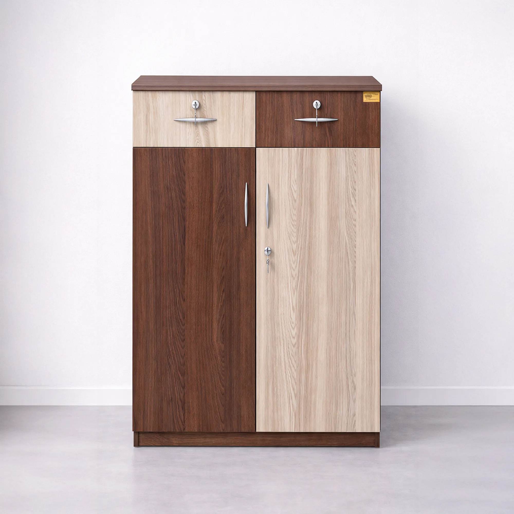 DuoOak Multipurpose Cabinet with Storage | Sai FurnTech