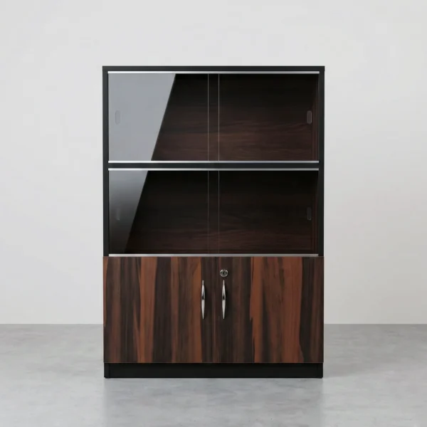 GlideView Bookshelf | Sliding Glass Display Cabinet