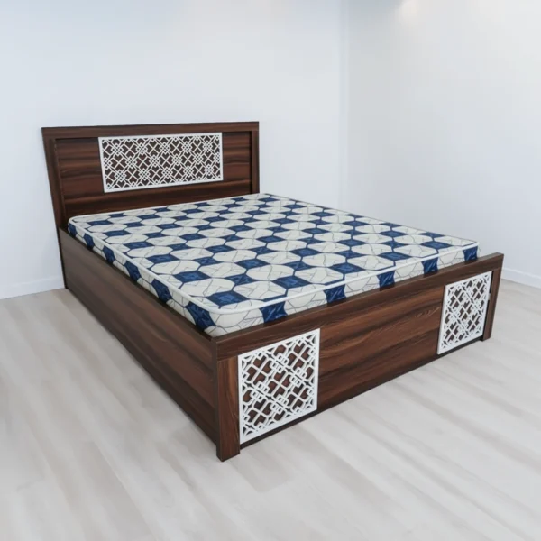 JaliCraft Wooden Finish King Bed | Sai FurnTech