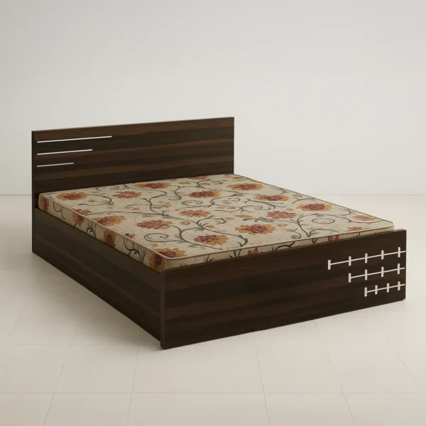 LineCraft Bed | Dark Walnut Modern Platform Bed