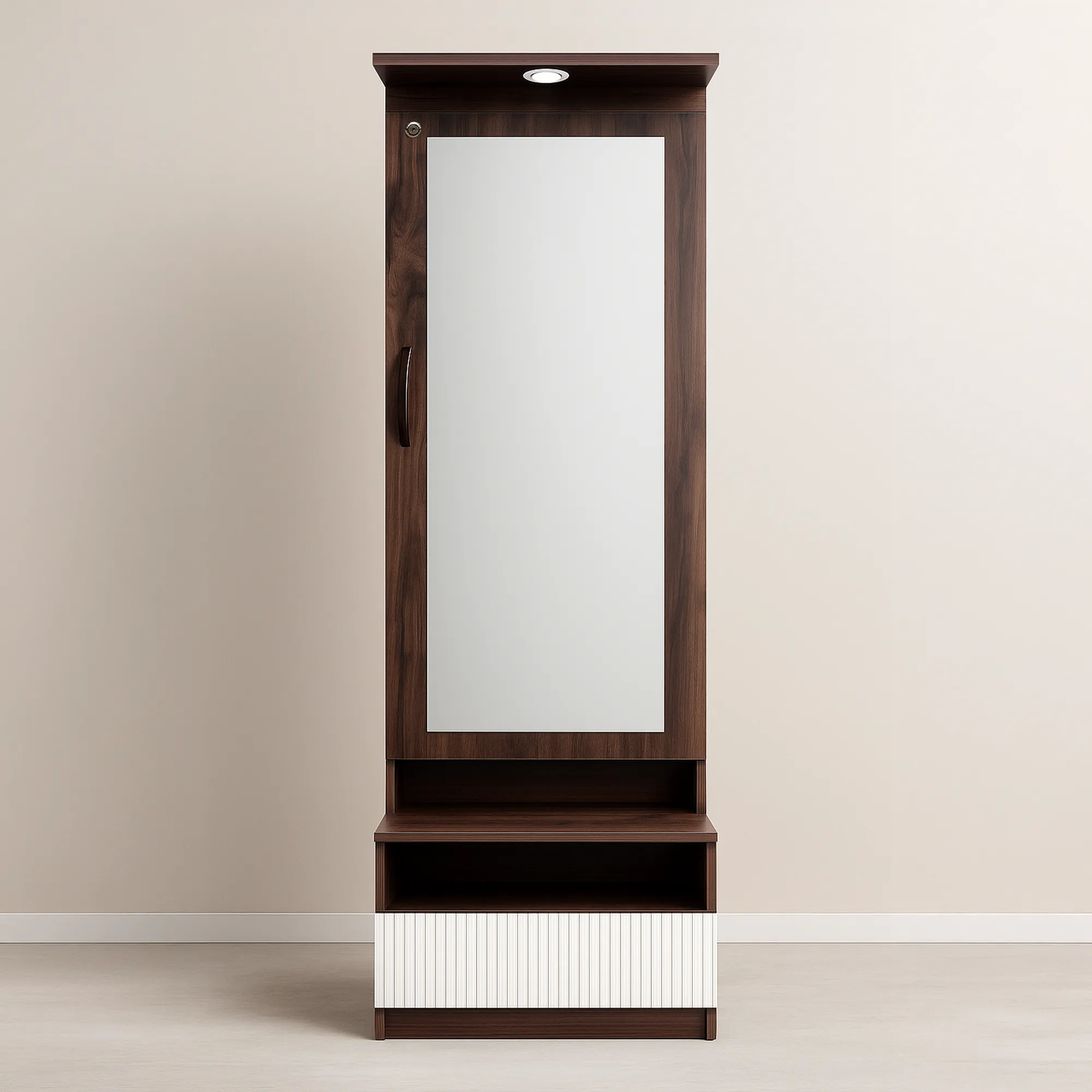 LumiRidge Slim Dressing Table with Mirror | Sai FurnTech