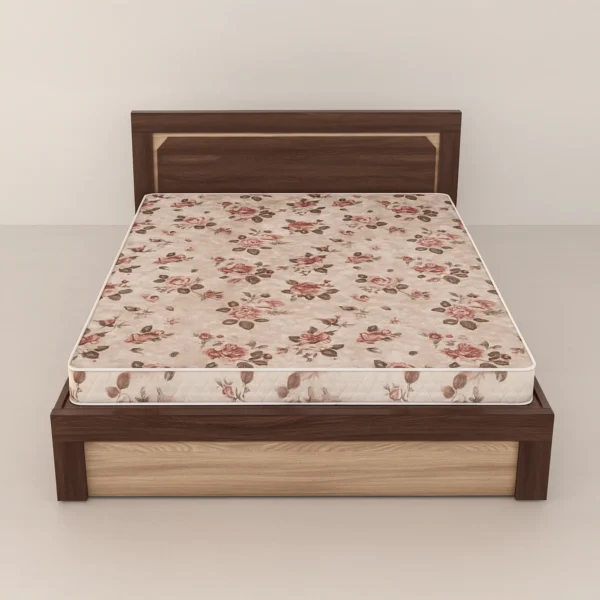 OakFrame Bed | Walnut & Light Oak Platform Bed