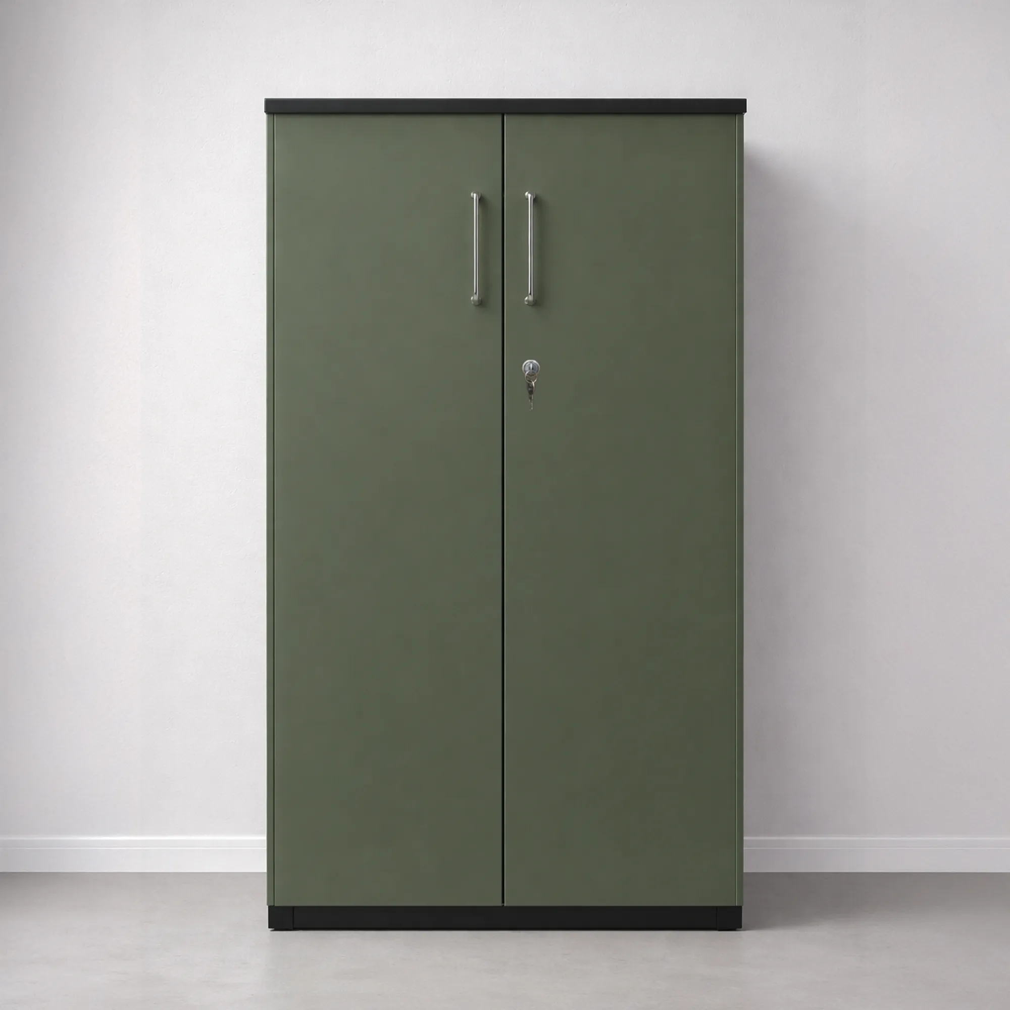 OlivaSafe 2 Door Wardrobe | Olive Green Almirah