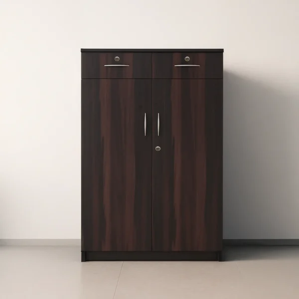 WalnoVault Multipurpose Cabinet | Dark Walnut Storage Cabinet